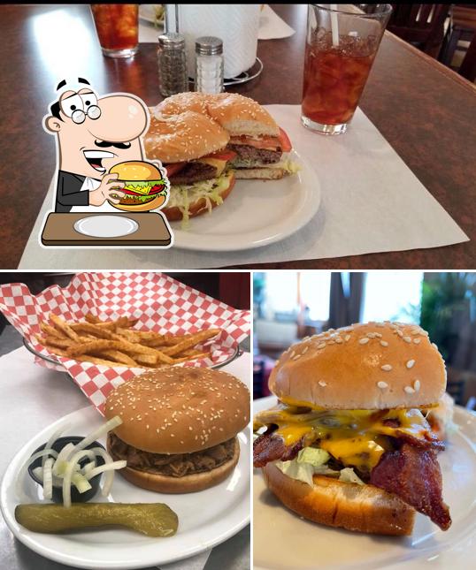 Get a burger at Ediths Cafe