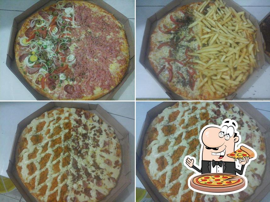 Peça diversos estilos de pizza