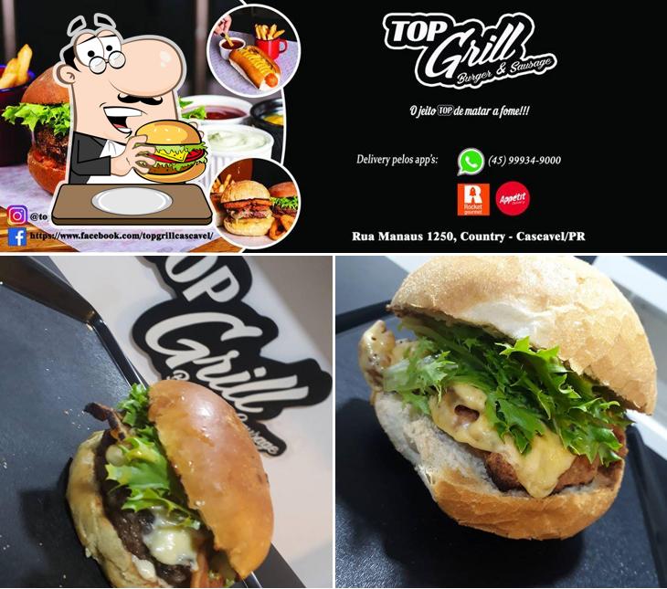 Experimente um hambúrguer no TOP GRILL - Burger & Sausage