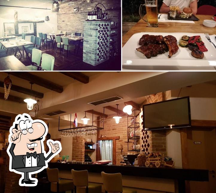 Gli interni di Kaša grill bar
