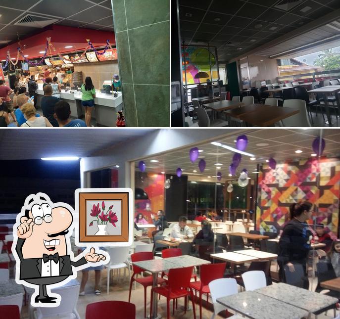 O interior do McDonald's