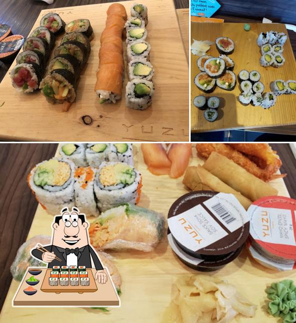 Les sushi sont disponibles à Yuzu sushi