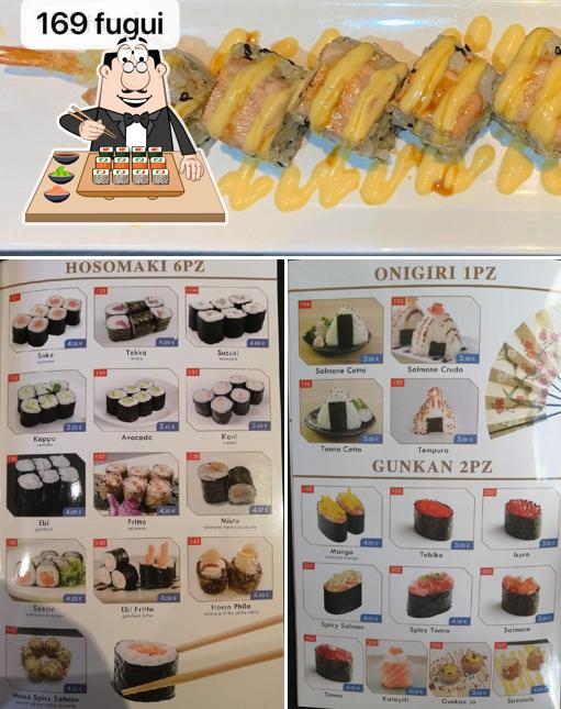 Scegli le diverse opzioni di sushi