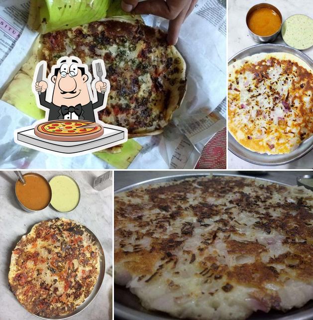 Try out pizza at Sharda Bhavan