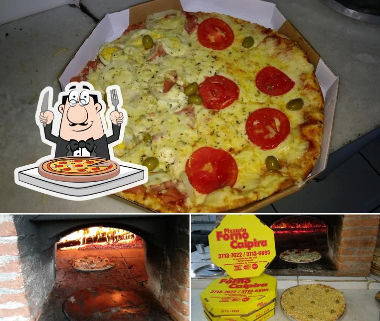 No Forno Caipira Pizzaria, você pode pedir pizza