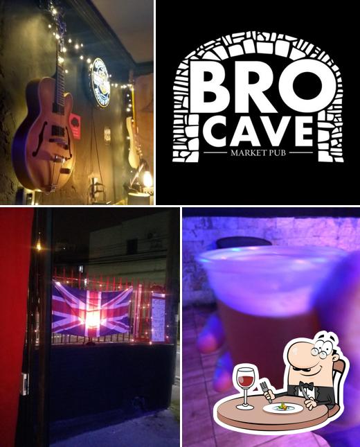 Mousse de chocolate em Bro Cave Pub