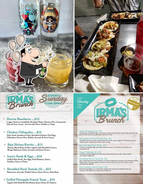 Irma's Tacos, Craft Beer and Tequila Bar tiene la opción de celebrar banquetes de boda