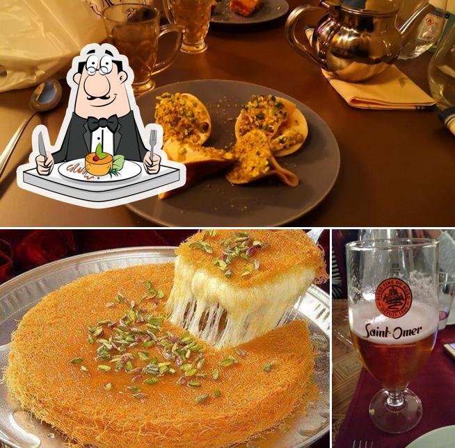 Voici l’image affichant la nourriture et bière sur Al Dar Restaurant Genève