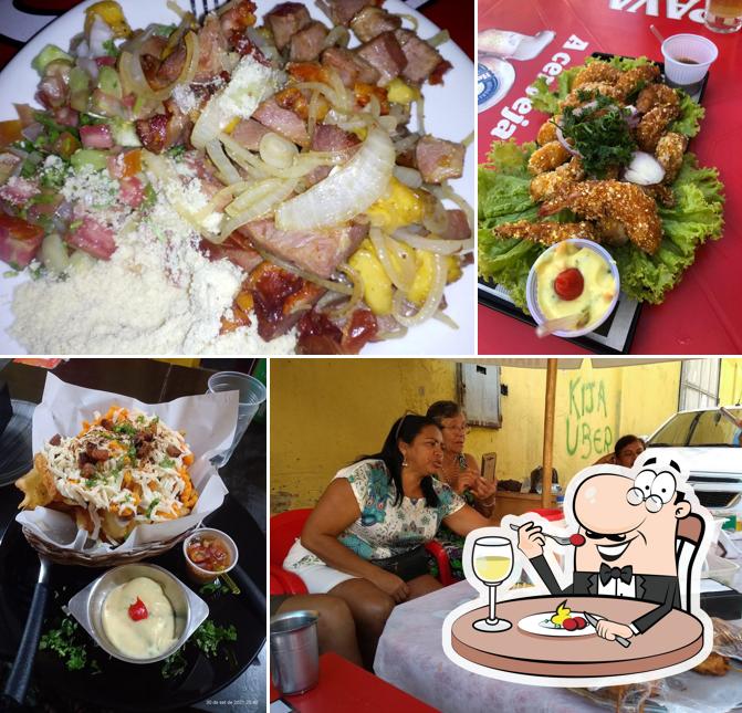 Platos en Biritódromo Bar de Praia