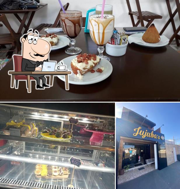 O interior do Jujuba's - Café e Sorveteria