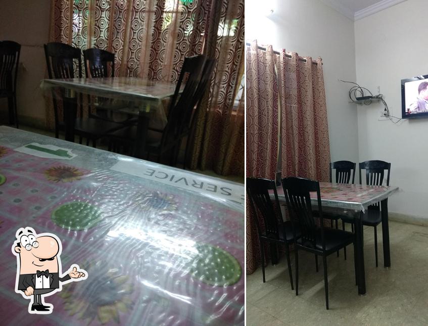 Take a seat at one of the tables at Good Luck Chinese Food