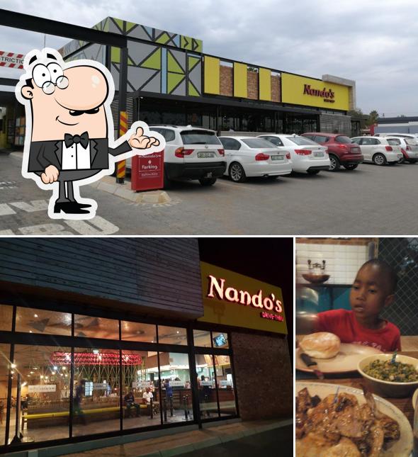 Die Inneneinrichtung von Nando's N12 Klerksdorp Drive Thru