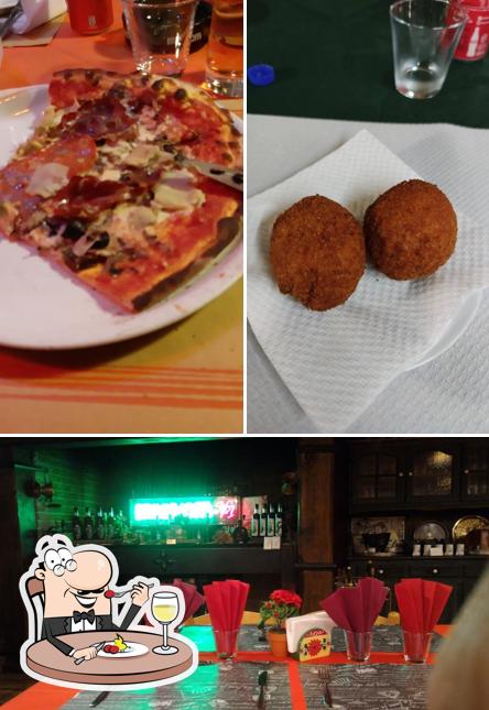 Voici la photo indiquant la nourriture et intérieur sur Pizzeria La Tavernetta