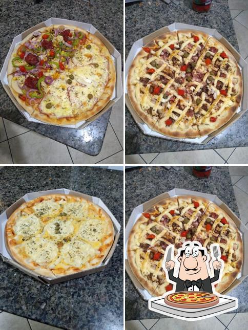 Consiga diferentes variedades de pizza