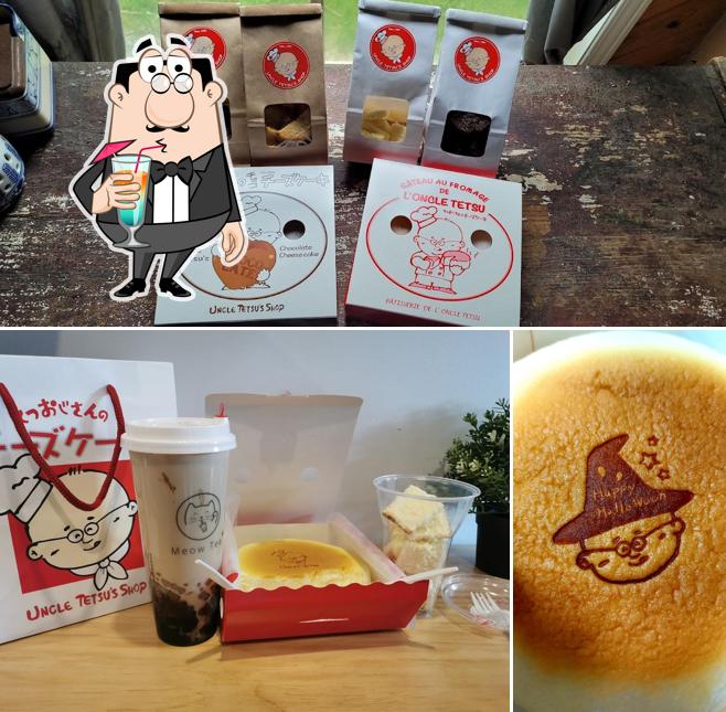 Estas son las imágenes que hay de bebida y comida en Uncle Tetsu Japanese Cheesecake