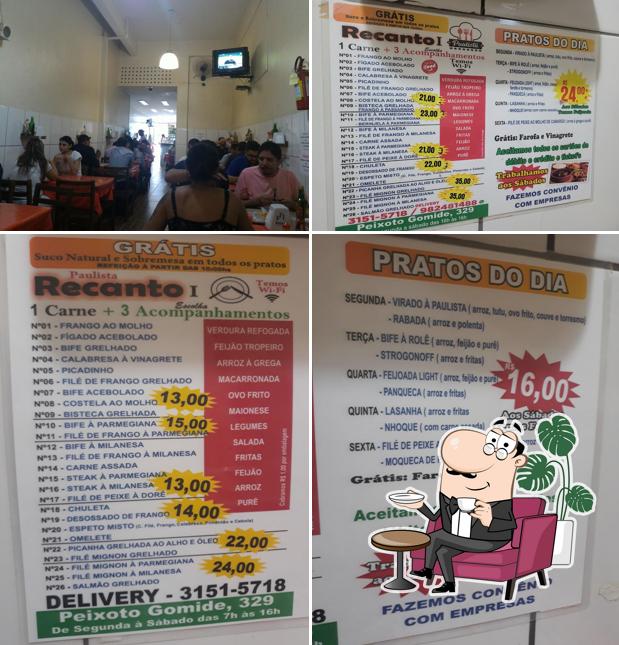 O interior do Restaurante Cantinho da Gomide - Delivery