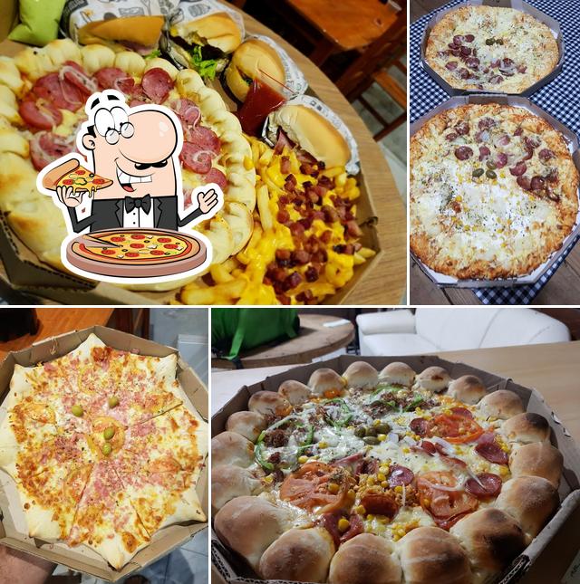 Experimente pizza no Paty burguer hamburgueria artesanal suculenta