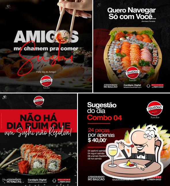 Comida em Tekatokio Sushi Bar