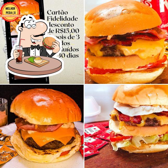 Delicie-se com um hambúrguer no Melhor Pedaço Hamburgueria