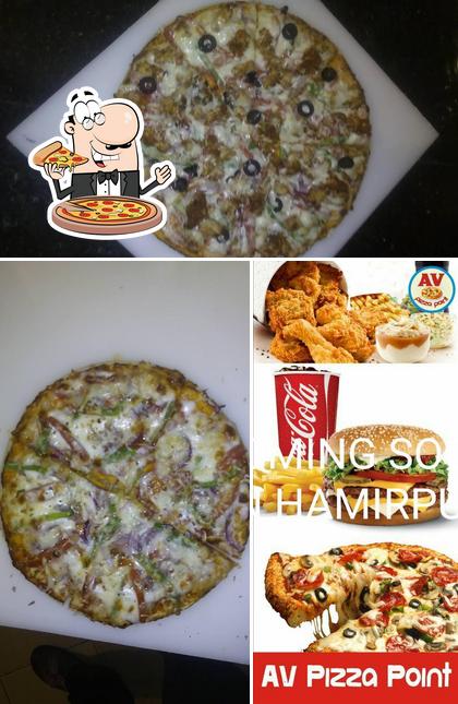 Try out pizza at AV Pizza point