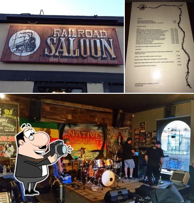 Look at the picture of Railroad Saloon