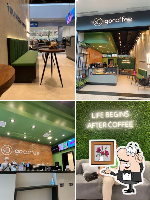 O interior do Go Coffee - Norte Shopping