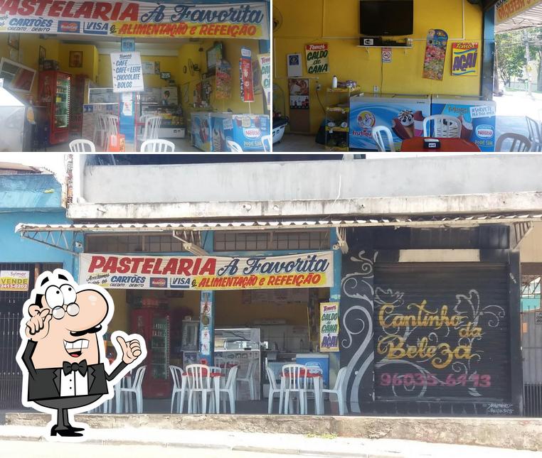 O interior do Pastelaria A Favorita