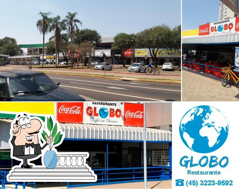 Veja imagens do exterior do Restaurante Globo