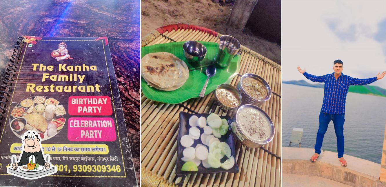 Food at The Kanha Family Restaurant