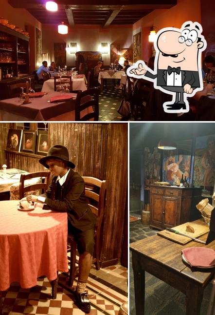 Gli interni di Antica Trattoria della Pila
