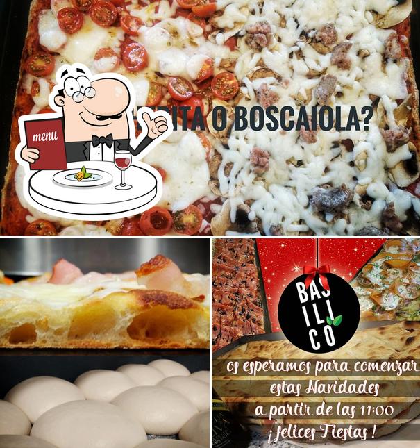 Блюда в "BASILICO Pizza al Taglio"
