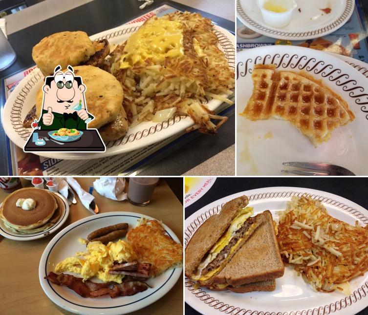 Waffles and omelette at Waffle House