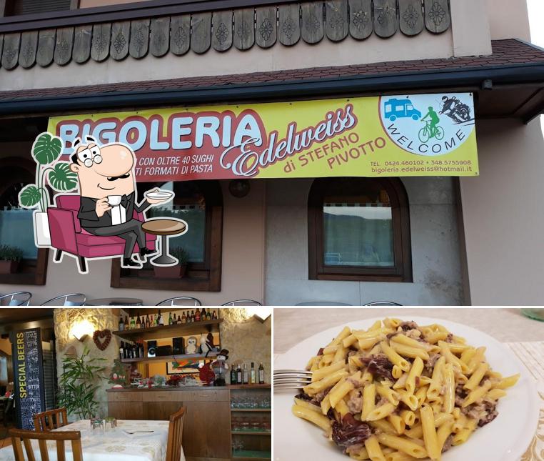 La immagine della interni e cibo di Bigoleria Edelweiss