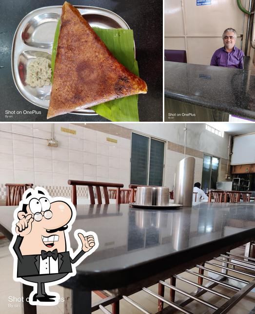 Among various things one can find interior and dessert at Hotel Sri Gayathri