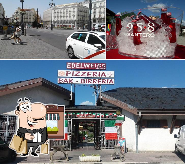La immagine della esterno e bevanda di Edelweiss