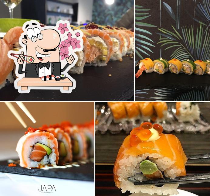 Prenditi le diverse opzioni di sushi