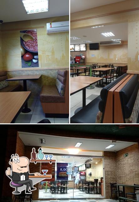 O interior do Subway