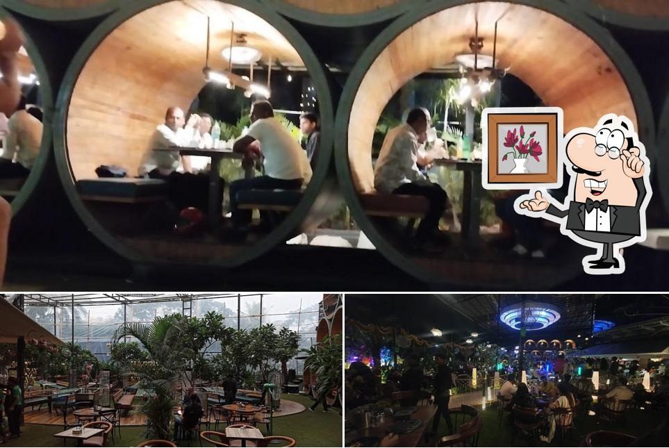 The interior of Green Leaf Family Restaurant, Lounge and Pub kalyan