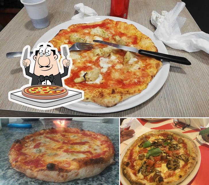 A Da Enzo 26, puoi ordinare una bella pizza