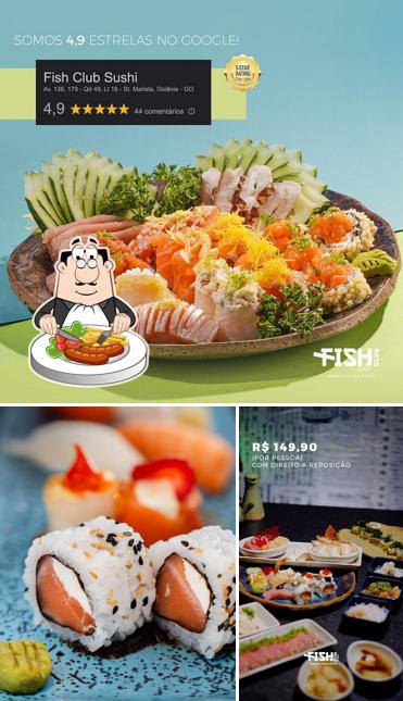 Comida em Fish Club Sushi