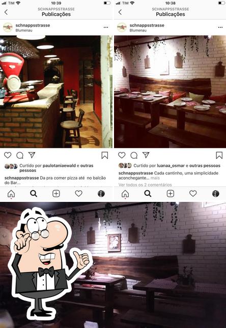 O interior do Schnappsstrasse Pizzaria Gourmet