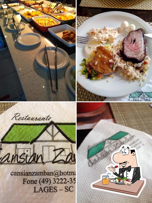Comida em Restaurante Cansian Zamban