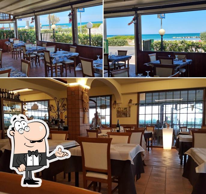 Gli interni di La Brasserie Sul Mare