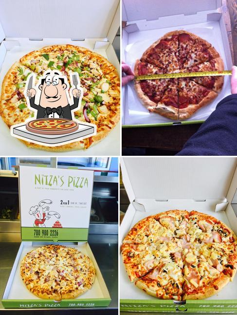 Elige una pizza en Nitza's Pizza