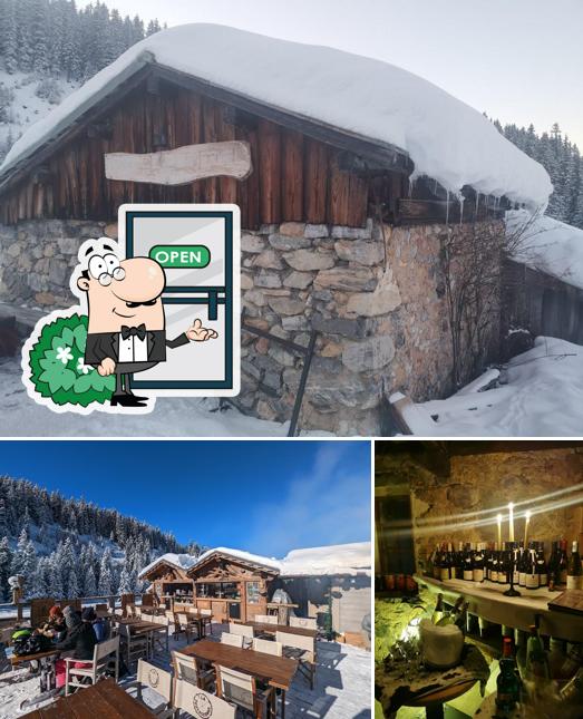 L’image de la extérieur et de l'alcool de la cabane de Sul'Lys’s