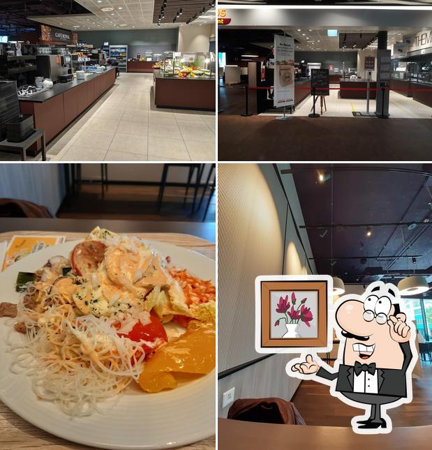 Tra le varie cose da Migros-Restaurant - Amriswil si possono trovare la interni e cibo