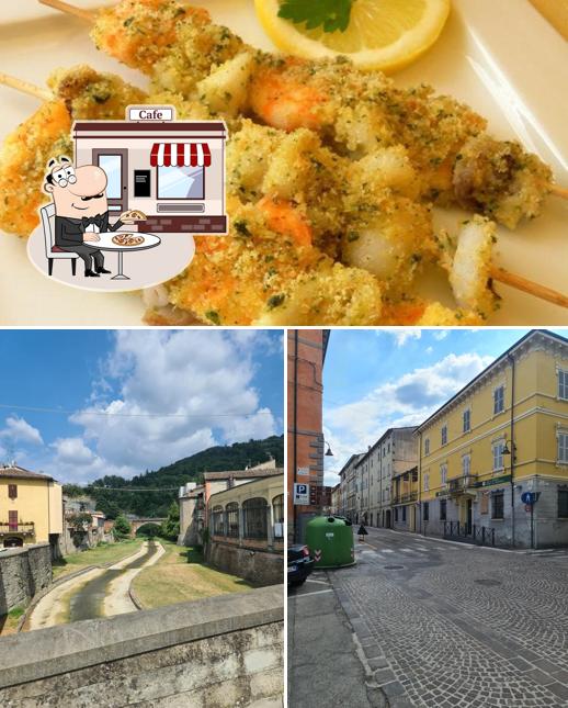 La immagine della esterno e cibo di La Pace