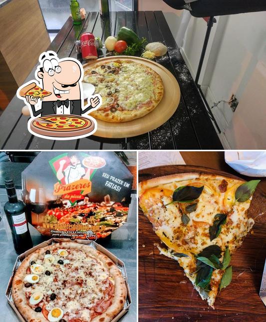 Peça diversos estilos de pizza