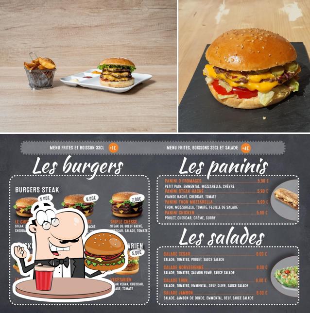 Commandez un hamburger à Al Dente Fast Food