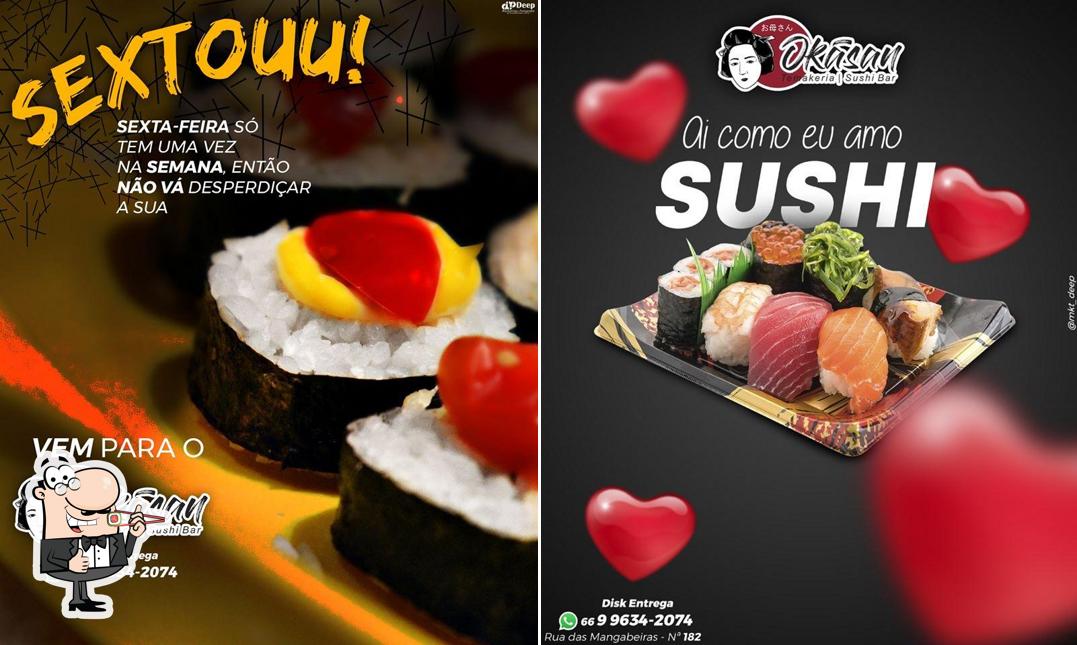 Experimente diversas opções de sushi